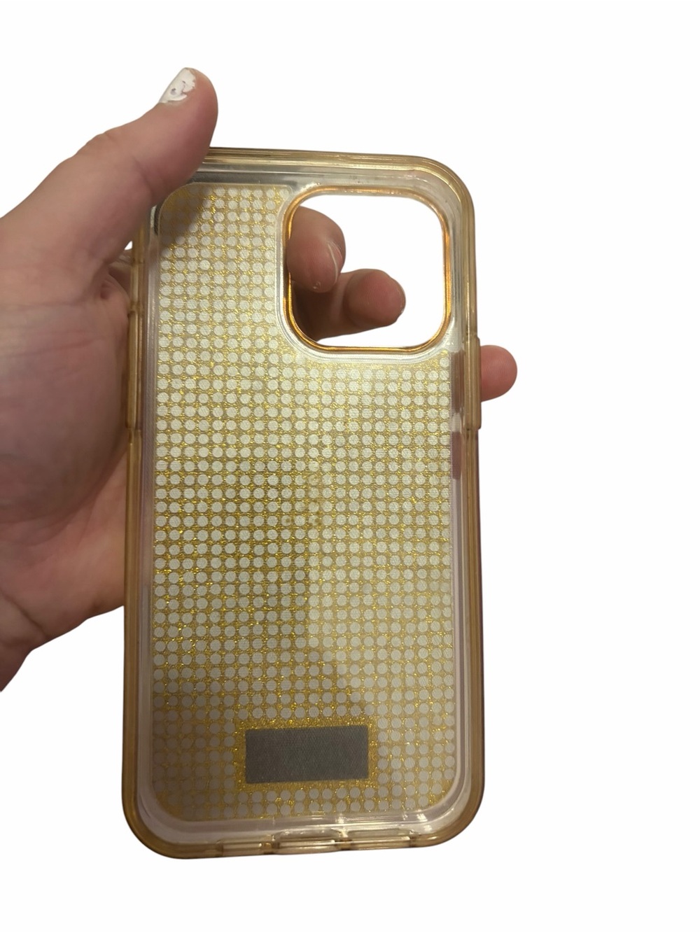 Kate Spade Gold Polka Dot Case for iPhone 14 Pro